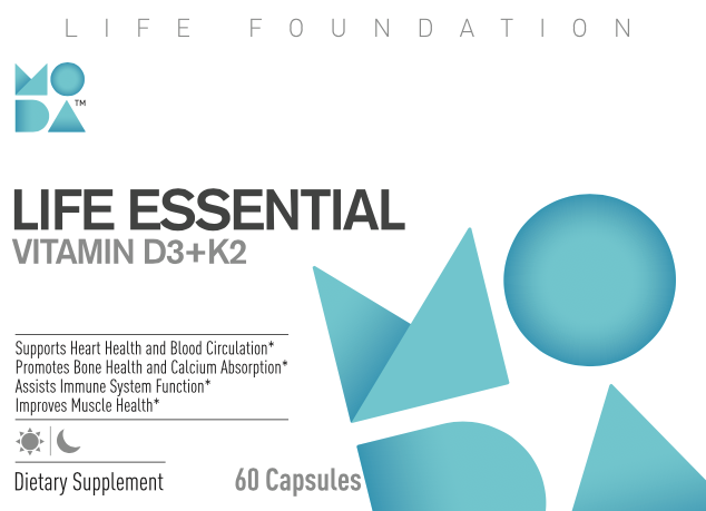 LIFE ESSENTIAL (Vitamin D3+K2 - NSF Certified)